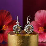 Load image into Gallery viewer, 925 Silver Moonstone Drop Earrings for Women | Dainty Jewelry