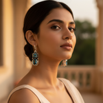 Load image into Gallery viewer, 925 Sterling Silver Blue Topaz Earrings | For Women | Gift