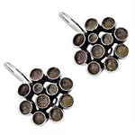 Load image into Gallery viewer, 925 Silver Smoky Quartz Drop Earrings for Women | Daily Wear