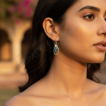 将图像加载到图库查看器中, 925纯银拉长石耳环(女士款)| 垂坠式耳环