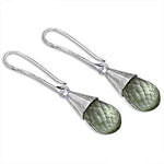 Load image into Gallery viewer, 925 Silver Green Amethyst Drop Earrings | Women's Jewelry Gift