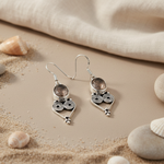 Load image into Gallery viewer, 925 Silver Smoky Quartz Earrings for Women | Dangle Earrings