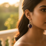 Load image into Gallery viewer, 925 Silver Oval Stone Drop Earrings for Women | Gift Jewelry