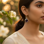 将图像加载到图库查看器中, 925 Silver Oval Stone Drop Earrings for Women | Gift Jewelry