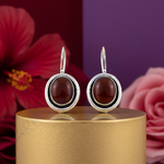 Load image into Gallery viewer, 925 Silver Red Carnelian Earrings for Women | Dangle Earrings