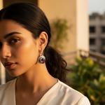 Load image into Gallery viewer, Pendientes de amatista con cierre de palanca en plata 925 | Joyería con piedras preciosas