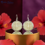 Load image into Gallery viewer, 925 Silver Moon Face Drop Earrings for Women | Celestial Jewelry