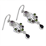 Load image into Gallery viewer, 925 Silver Gemstone Dangle Earrings for Women | Gift Jewelry