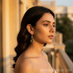 Load image into Gallery viewer, 925 Silver Peridot Teardrop Earrings for Women | Dangle Jewelry