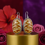 Load image into Gallery viewer, 925 Silver Shell Oval Earrings | Women's Fashion Jewelry