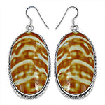 Load image into Gallery viewer, 925 Silver Shell Oval Earrings | Women's Fashion Jewelry