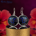 Load image into Gallery viewer, 925 Silver Moon Face Earrings | Women's Jewelry | Gift