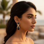 Load image into Gallery viewer, 925 Silver Garnet Earrings for Women | Dangle Earrings Gift