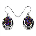 Load image into Gallery viewer, 925 Silver Purple Stone Earrings for Women | Dangle Earrings
