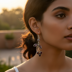 Load image into Gallery viewer, 925 Sterling Silver Garnet & Amethyst Earrings for Women