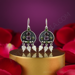 Load image into Gallery viewer, 925 Silver Gemstone Dangle Earrings | For Women | Statement Jewelry
