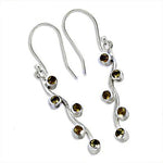 Load image into Gallery viewer, 925 Silver Citrine Drop Earrings for Women | Dainty Jewelry
