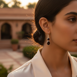 Load image into Gallery viewer, 925 Silver Garnet Drop Earrings for Women | Gemstone Jewelry