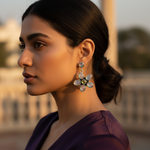 Load image into Gallery viewer, 925 Silver Flower Earrings with Gemstones | Women's Jewelry Gift