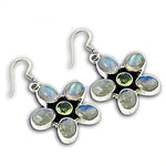 Load image into Gallery viewer, 925 Silver Flower Earrings with Gemstones | Women's Jewelry Gift