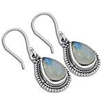 Load image into Gallery viewer, 925 Silver Moonstone Teardrop Earrings for Women | Gift