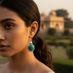 Load image into Gallery viewer, 925 Sterling Silver Turquoise Earrings for Women | Dangle Jewelry