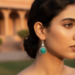 Load image into Gallery viewer, 925 Sterling Silver Turquoise Earrings for Women | Dangle Jewelry