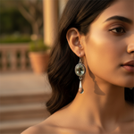 Load image into Gallery viewer, 925 Silver Green Amethyst Earrings for Women | Dangle Jewelry