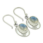 Load image into Gallery viewer, 925 Silver Moonstone Earrings | Dangle Earrings for Women