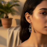 Load image into Gallery viewer, 925 Silver Amethyst Drop Earrings for Women | Gemstone Jewelry