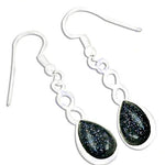 Load image into Gallery viewer, Silver Blue Sandstone Drop Earrings | Women's Fashion Jewelry
