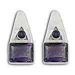 Load image into Gallery viewer, 925 Silver Amethyst Earrings for Women | Gemstone Jewelry