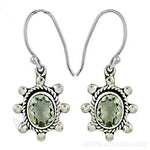 Load image into Gallery viewer, 925 Silver Green Amethyst Earrings for Women | Dangle Jewelry