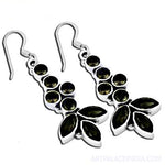 Load image into Gallery viewer, 925 Silver Green Gemstone Earrings for Women | Dangle Jewelry