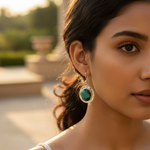 Load image into Gallery viewer, Pendientes de turquesa en plata 925 para mujer | Joyería con piedras preciosas