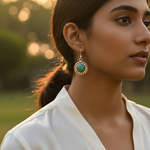 Load image into Gallery viewer, Pendientes de turquesa de plata de ley 925 para mujer | Regalo para uso diario