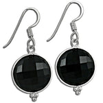 Load image into Gallery viewer, 925 Silver Black Onyx Drop Earrings for Women | Gift Jewelry