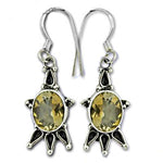 Load image into Gallery viewer, 925 Silver Citrine Gemstone Earrings for Women | Gift Jewelry