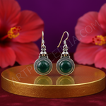 Load image into Gallery viewer, 925 Silver Green Onyx Drop Earrings for Women | Gift