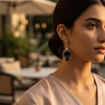 Load image into Gallery viewer, 925 Silver Onyx Drop Earrings for Women | Daily Wear