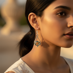 Load image into Gallery viewer, 925 Silver Green Amethyst Earrings for Women | Dangle Jewelry