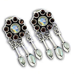 Load image into Gallery viewer, 925 Silver Moonstone Dangle Earrings for Women | Gift Jewelry