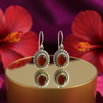 将图像加载到图库查看器中, 925纯银红玉髓耳环(女士款)| 宝石首饰