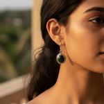 Load image into Gallery viewer, 925 Silver Green Stone Drop Earrings for Women | Gift