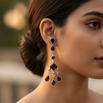 Load image into Gallery viewer, 925 Silver Garnet Dangle Earrings | Women's Jewelry Gift