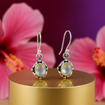 Load image into Gallery viewer, 925 Silver Moonstone Drop Earrings for Women | Dangle Earrings