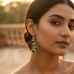 Load image into Gallery viewer, 925 Sterling Silver Green Gemstone Earrings for Women | Gift