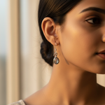 Load image into Gallery viewer, 925 Silver Moonstone Drop Earrings for Women | Daily Wear Gift