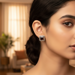 Load image into Gallery viewer, Pendientes de plata 925 con granate para mujer | Joyería con piedras preciosas