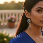 Load image into Gallery viewer, 925 Silver Moonstone Dangle Earrings for Women | Gift